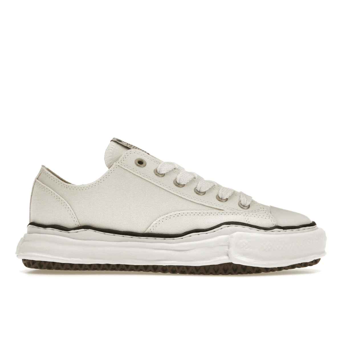 Maison Mihara Yasuhiro Peterson AND Sole Canvas Low White — 36