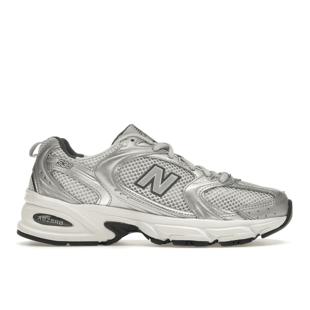 New Balance 530 Gray Matter Silver Metallic — 36