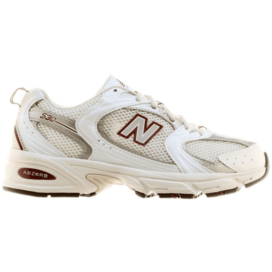 New Balance 530 Sea Salt Mercury Red — 36