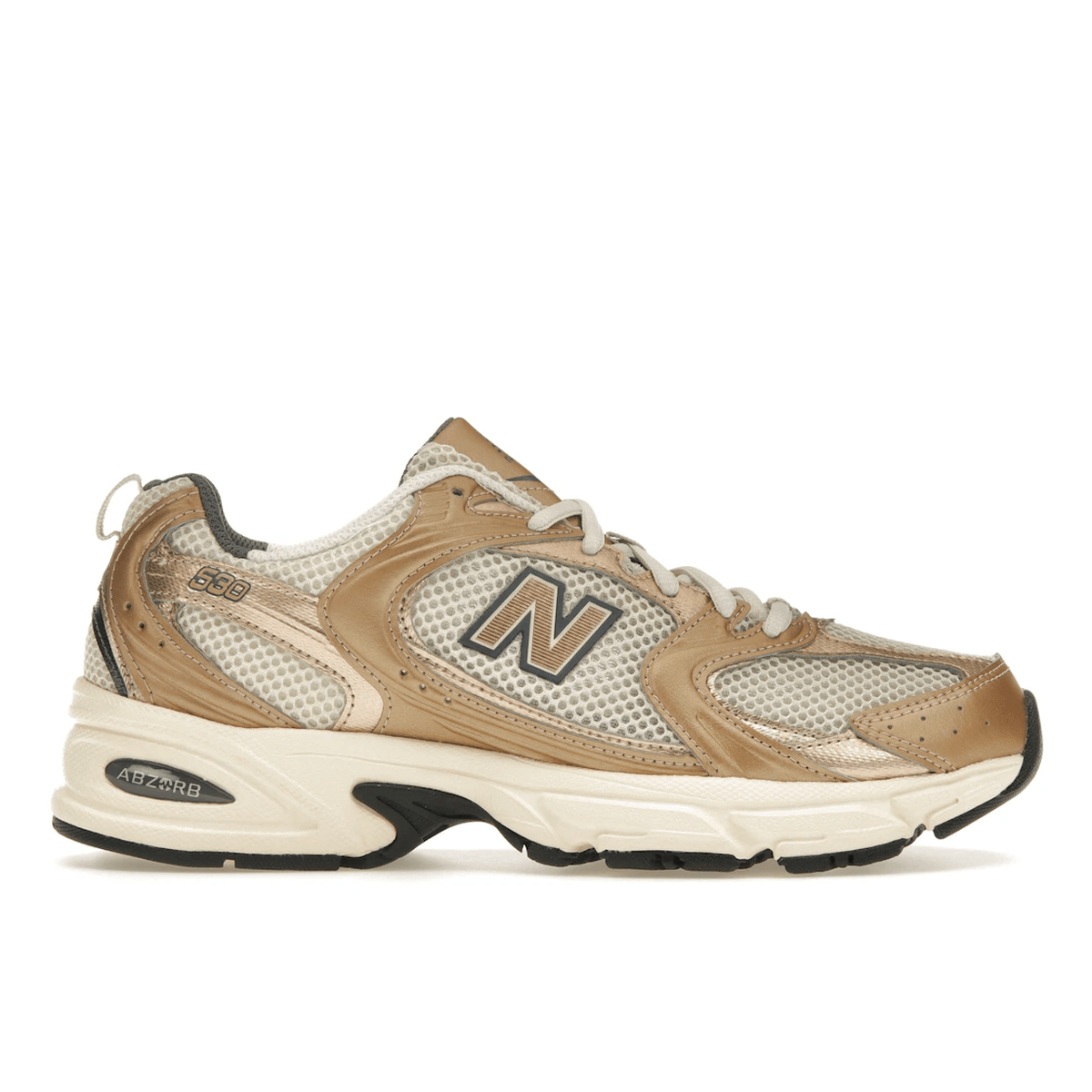 New Balance 530 Turtledove Gold Metallic — 36
