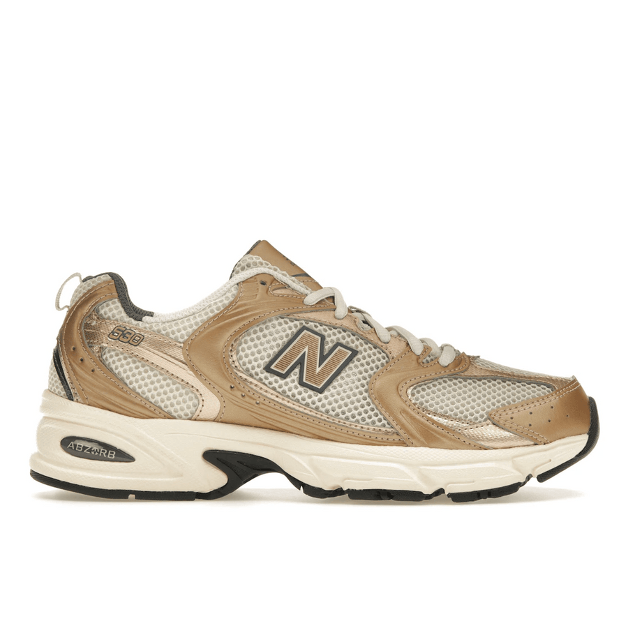 New Balance 530 Turtledove Gold Metallic — 36