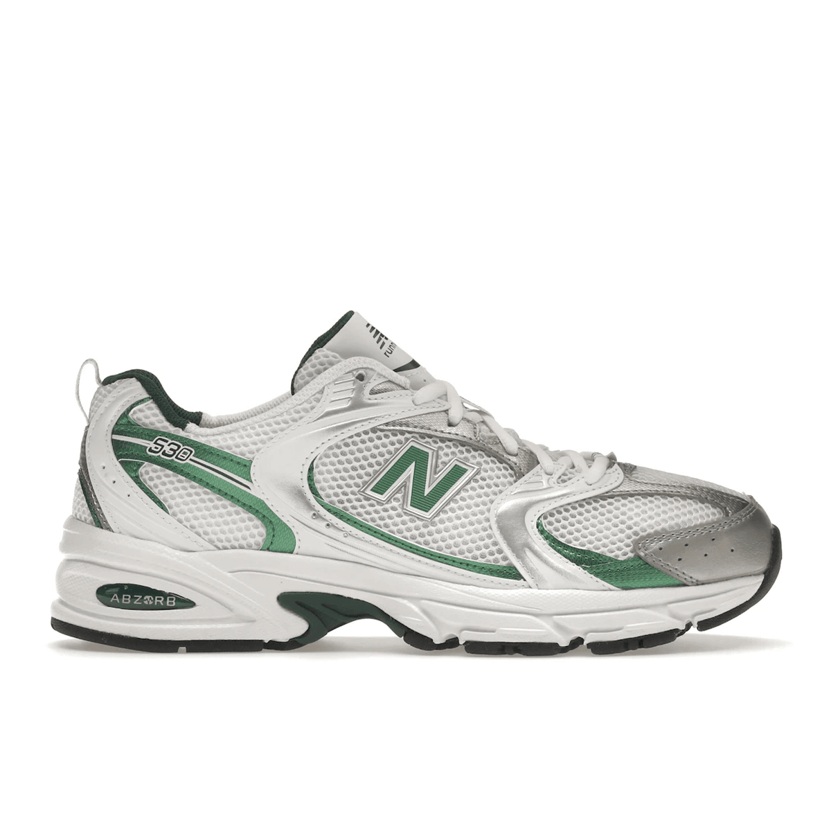 New Balance 530 White Nightwatch Green — 36
