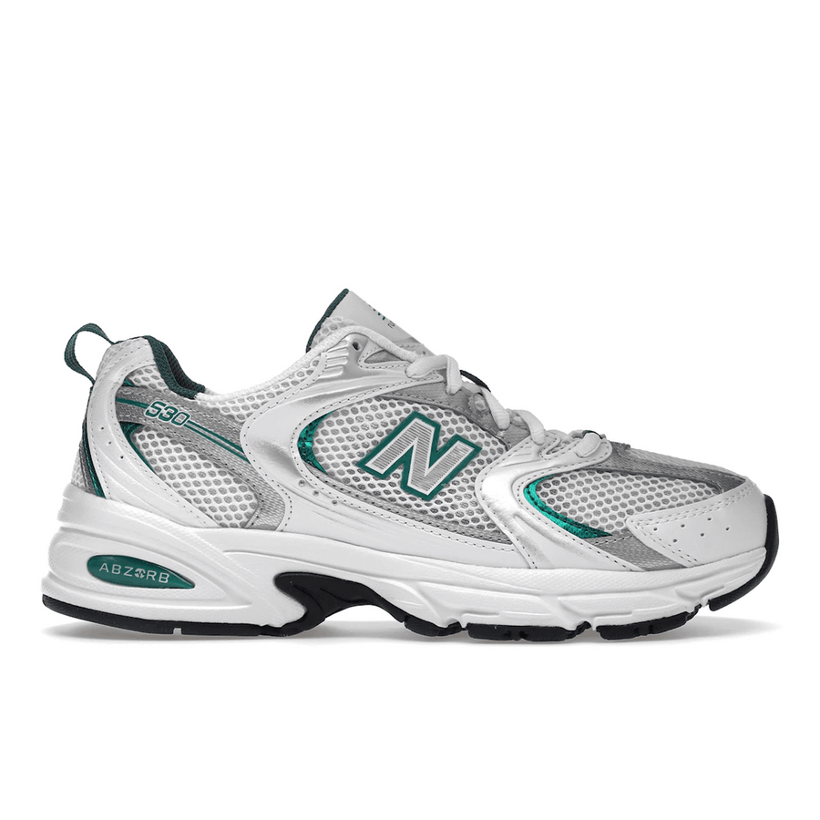 New Balance 530 White Silver Green — 36
