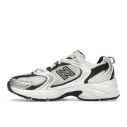 New Balance 530 White Silver Metallic Black