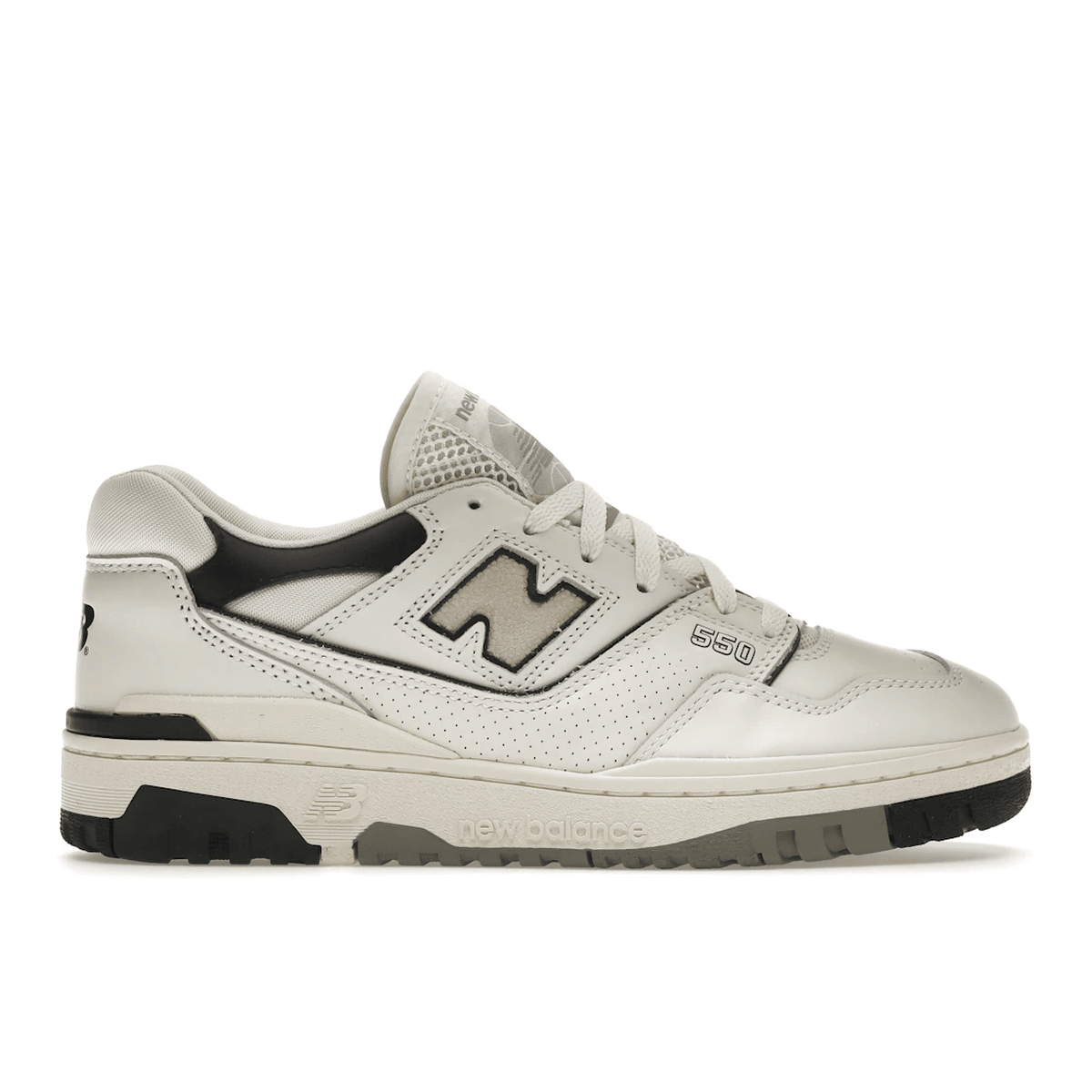 New Balance 550 Cream Black — 36