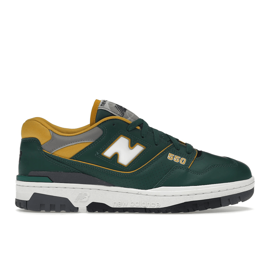 New Balance 550 Dark Green Gold — 36