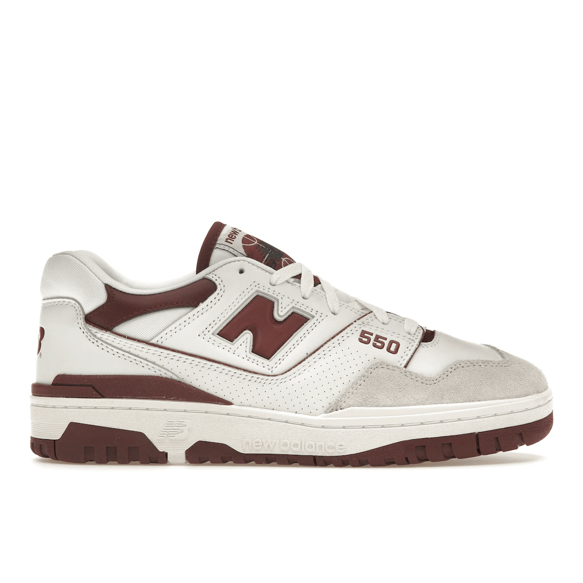 New Balance 550 Sea Salt Burgundy — 36