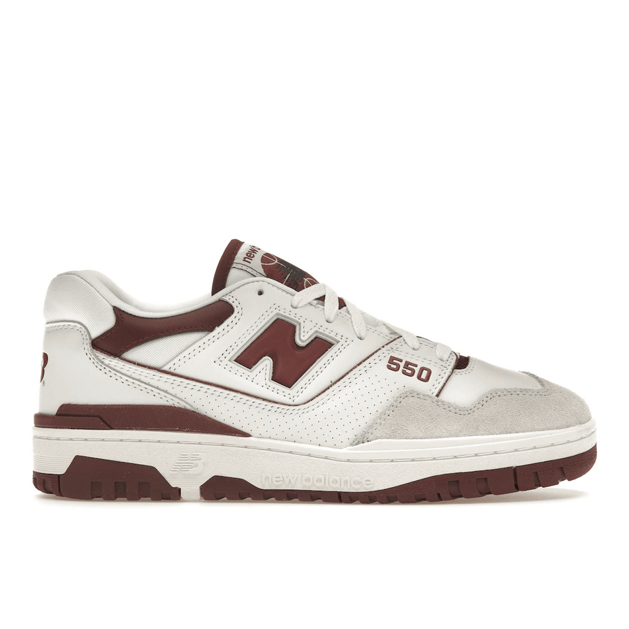 New Balance 550 Sea Salt Burgundy — 36