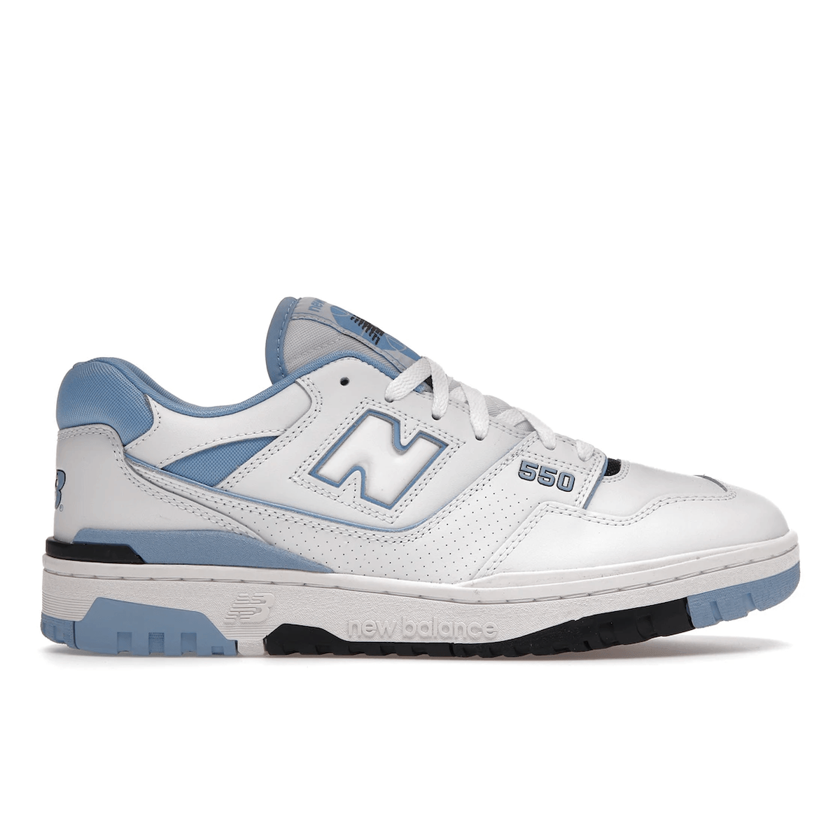 New Balance 550 UNC White University Blue — 36