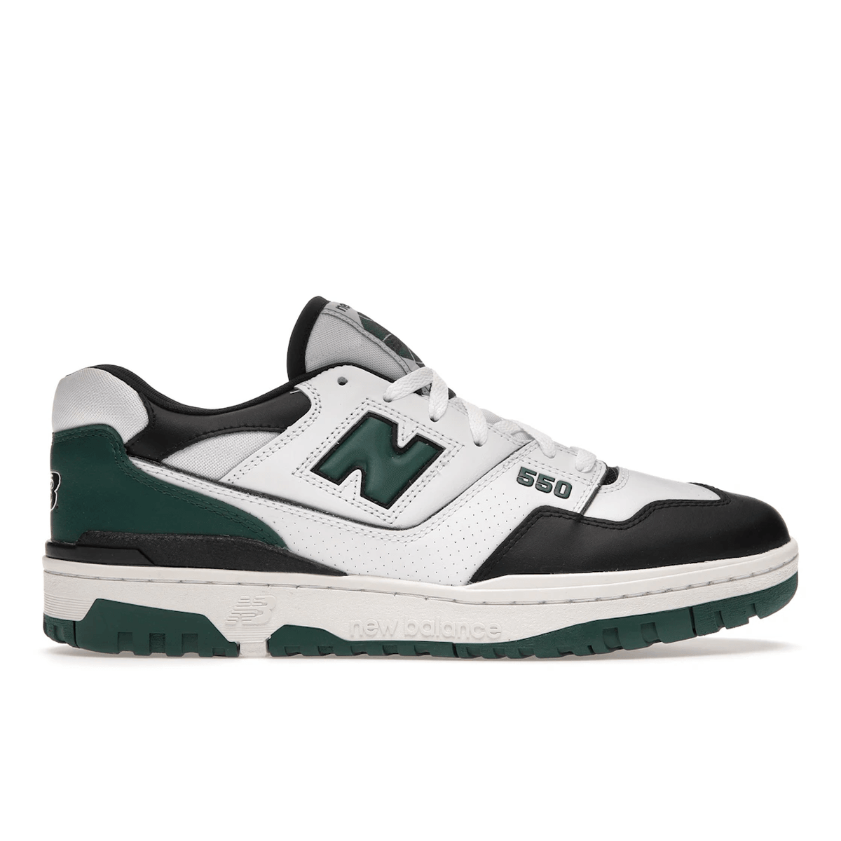 New Balance 550 White Green Black — 36