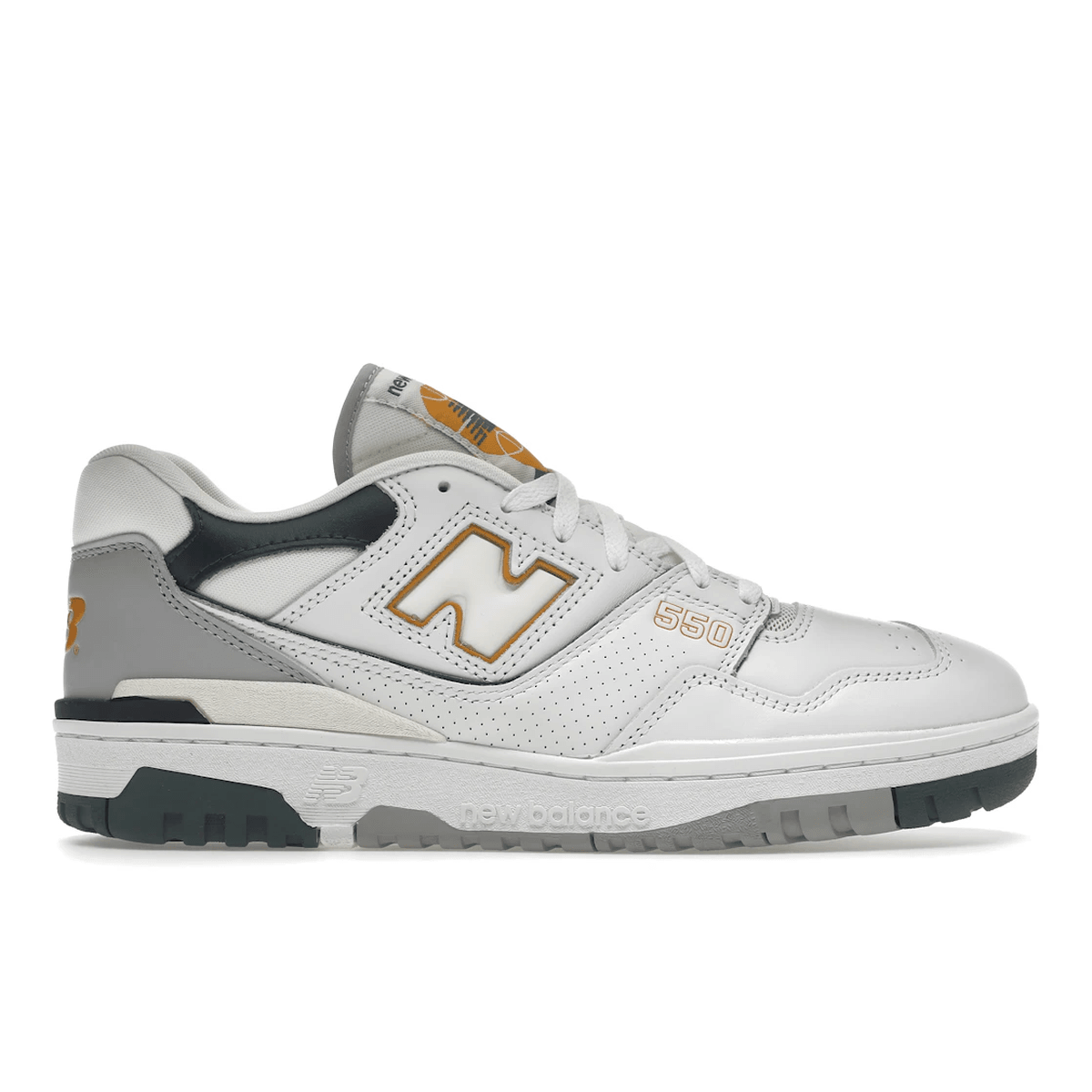 New Balance 550 White Nightwatch Green — 36