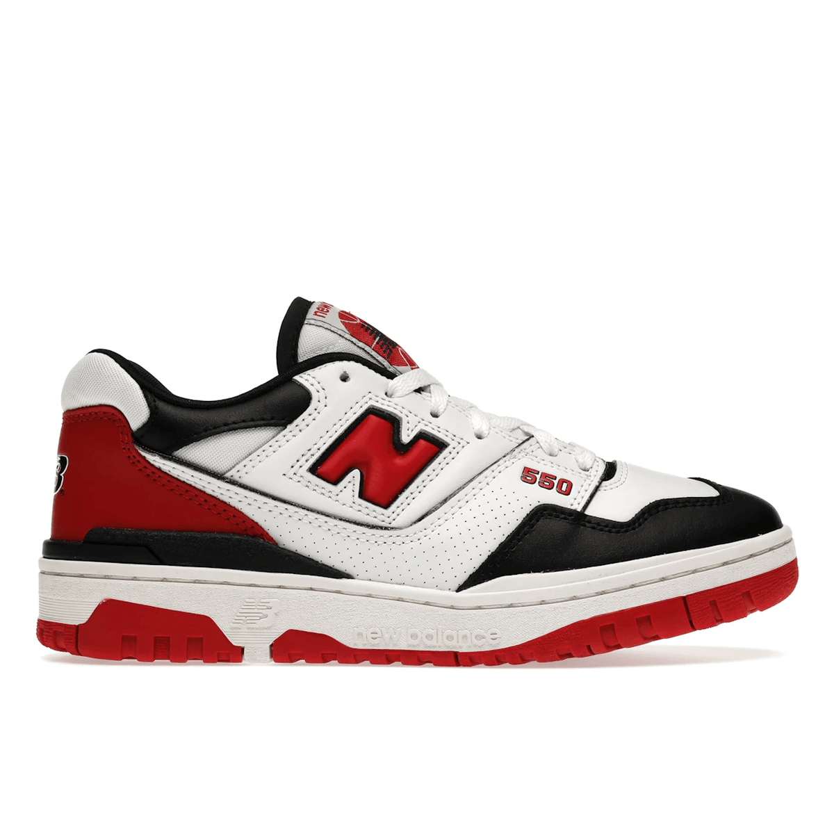 New Balance 550 White Red Black — 36