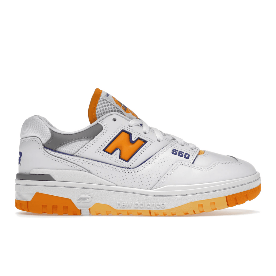 New Balance 550 White Vibrant Orange — 36