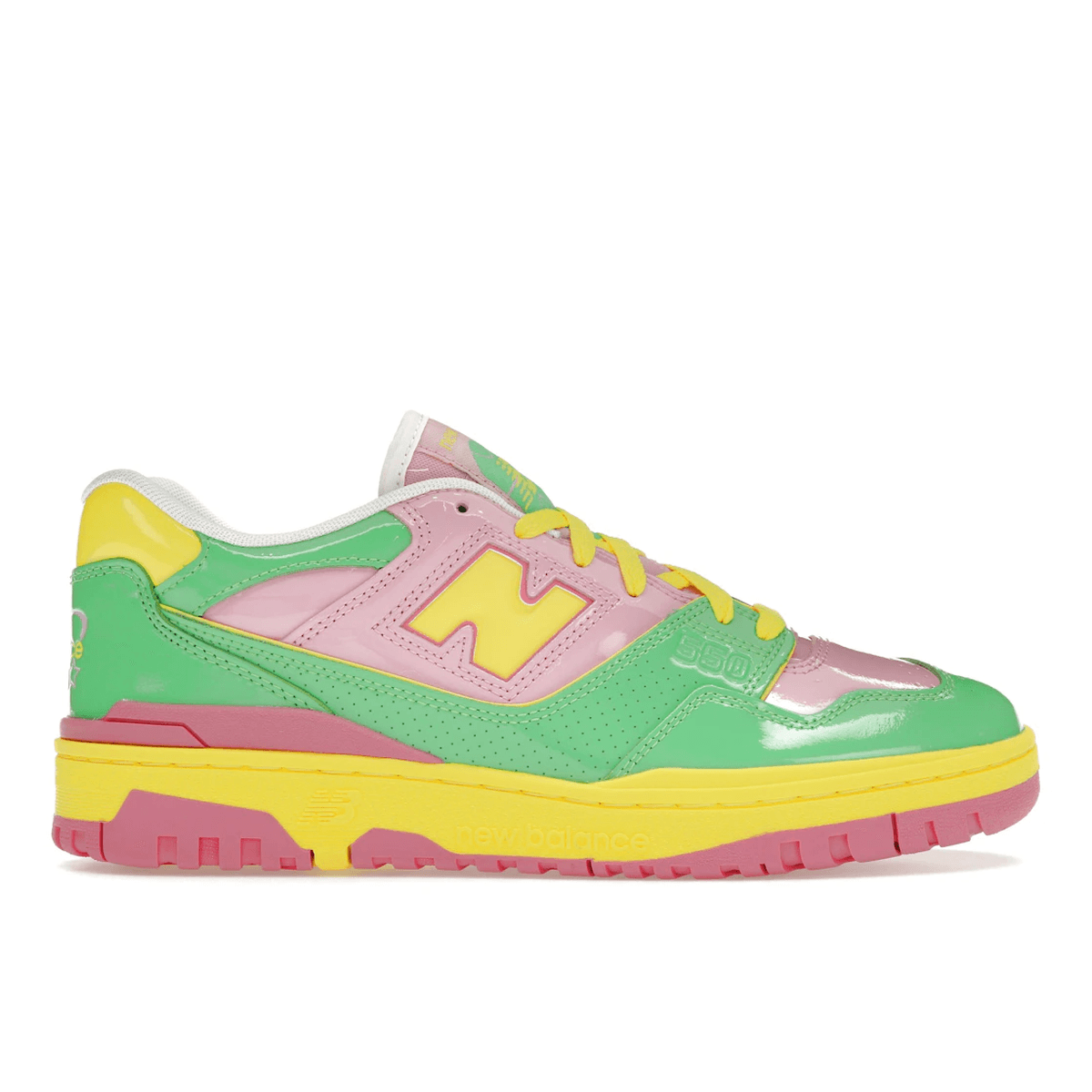 New Balance 550 Y2K Patent Leather Pack Pink Green — 36