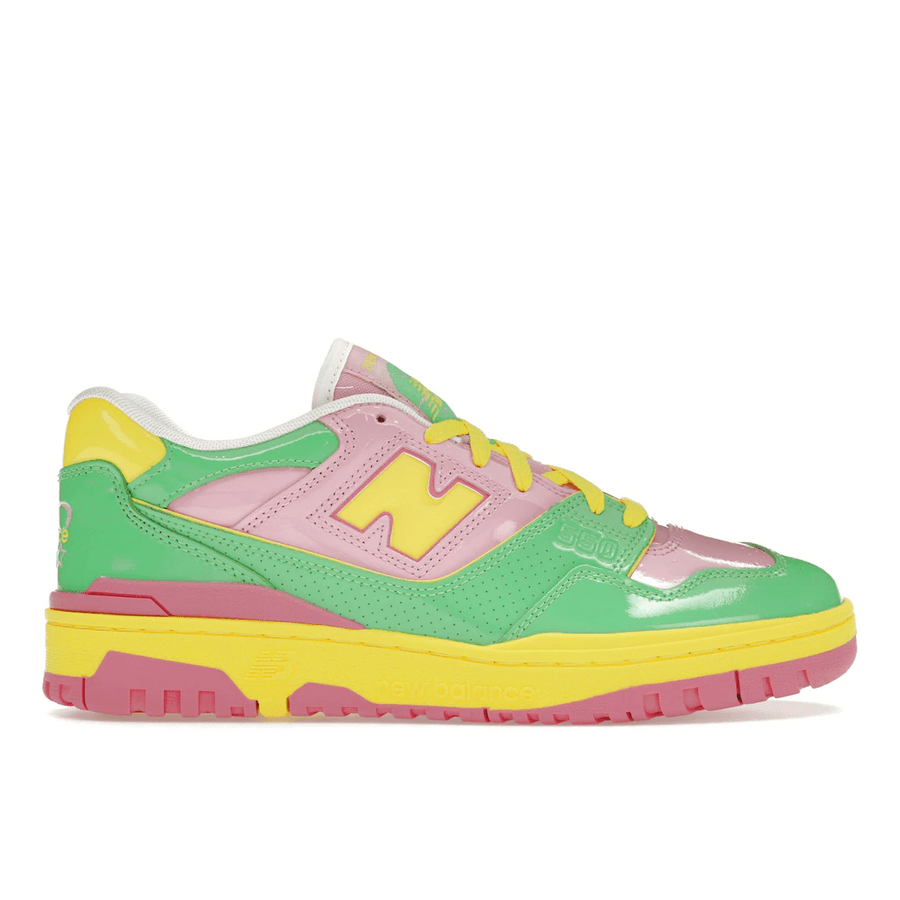 New Balance 550 Y2K Patent Leather Pack Pink Green — 36