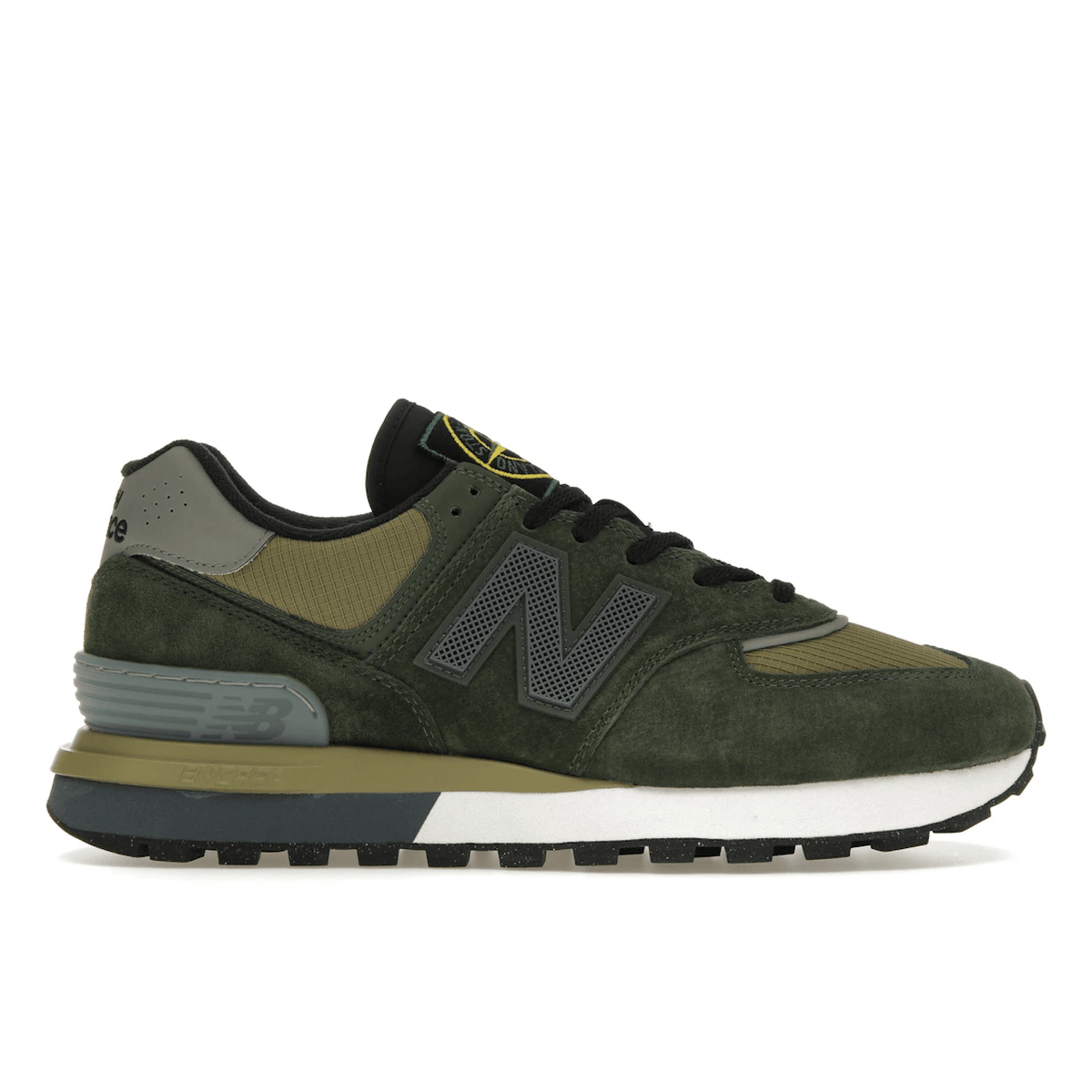 New Balance 574 Legacy Stone Island Dark Green — 36