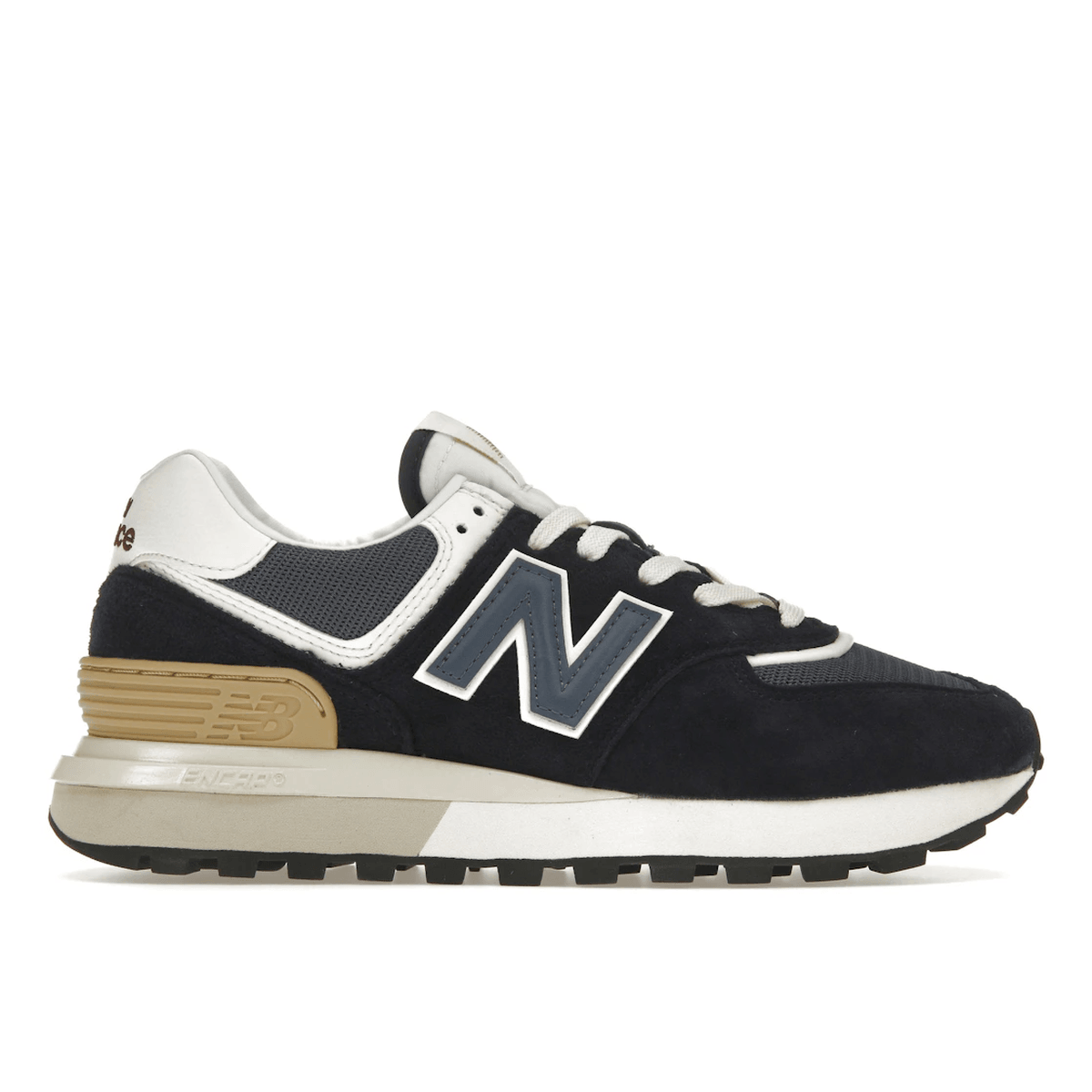 New Balance 574 Navy White Beige — 36