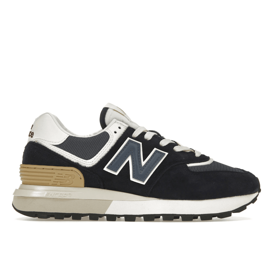 New Balance 574 Navy White Beige — 36