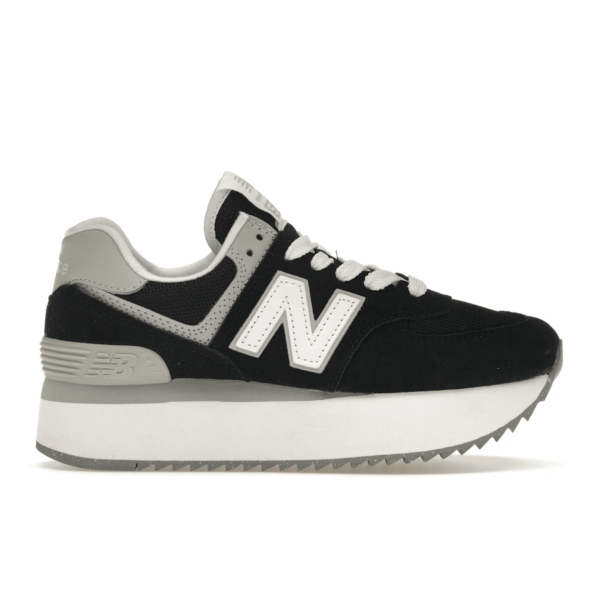 New Balance 574 Plus Black Grey — 36