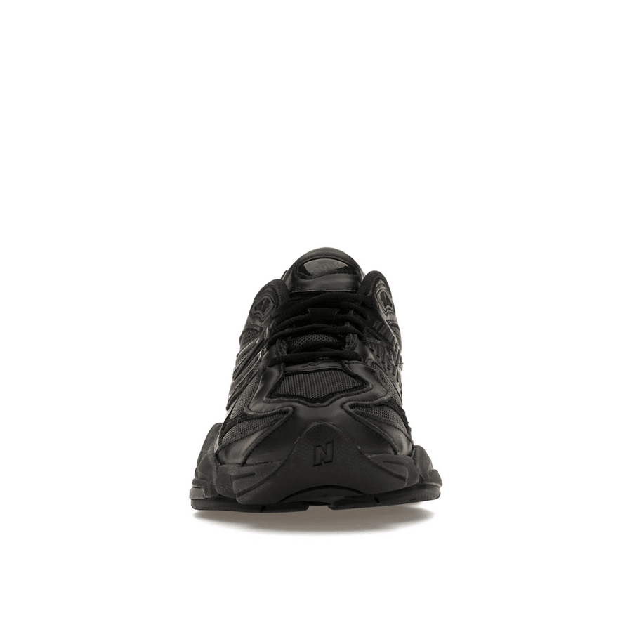 New Balance 9060 Triple Black Leather — 36