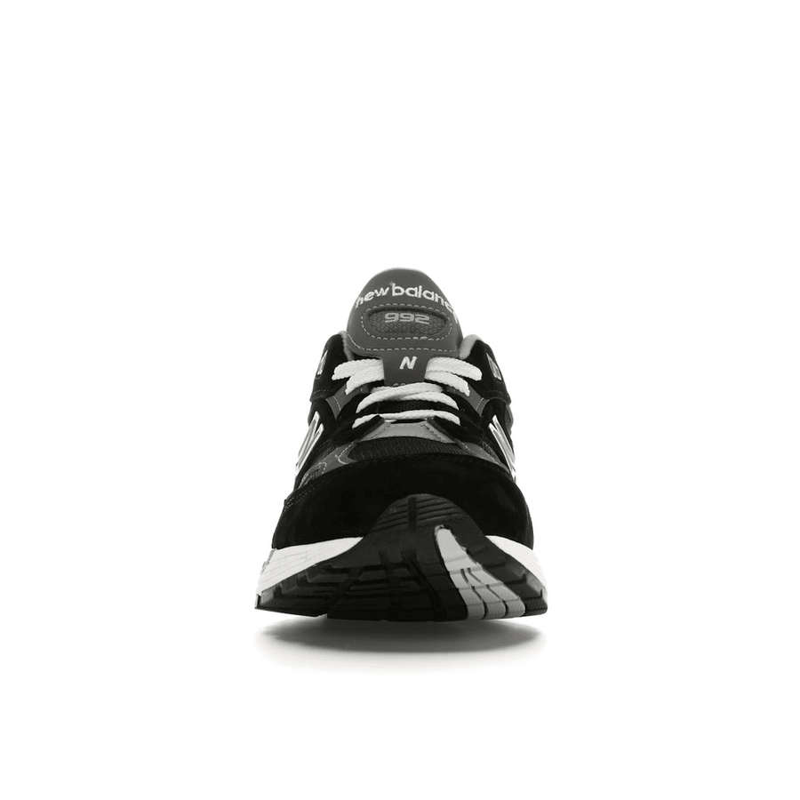 New Balance 992 Black Gray Suede — 36