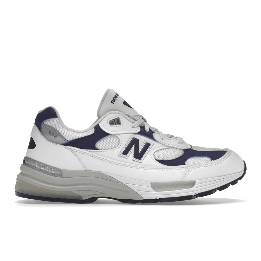 New Balance 992 White Navy — 36