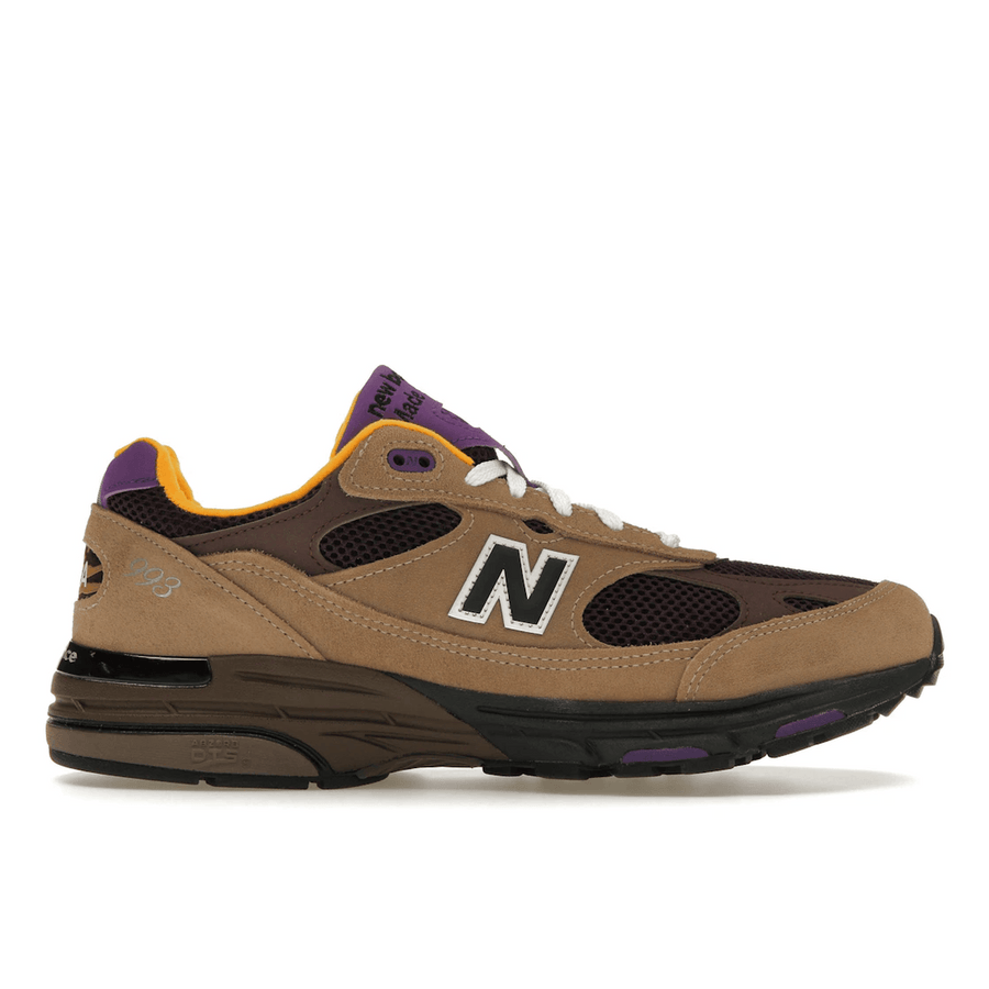 New Balance 993 MiUSA Mushroom Midnight Violet — 36