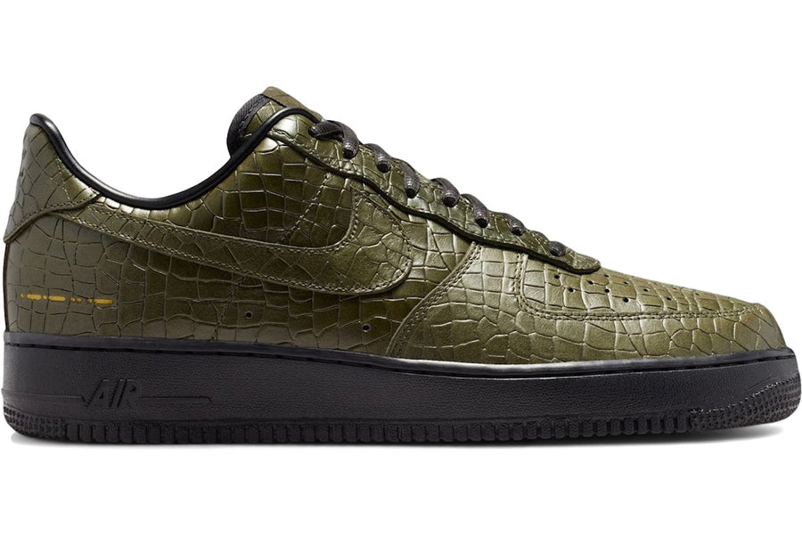 Nike Air Force 1 Low Morse Code Cargo Khaki Croc — 36