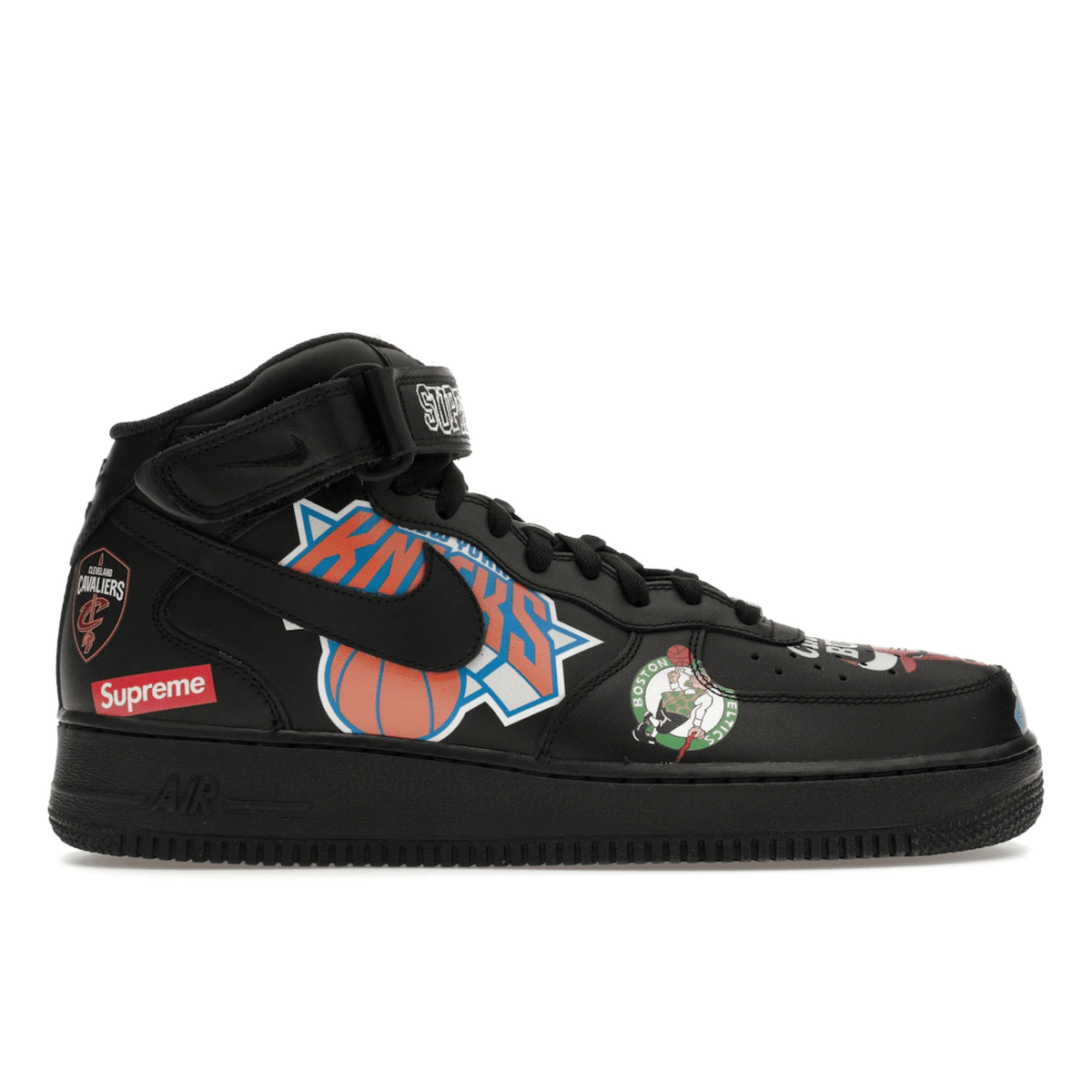 Nike Air Force 1 Mid Supreme NBA Black — 36