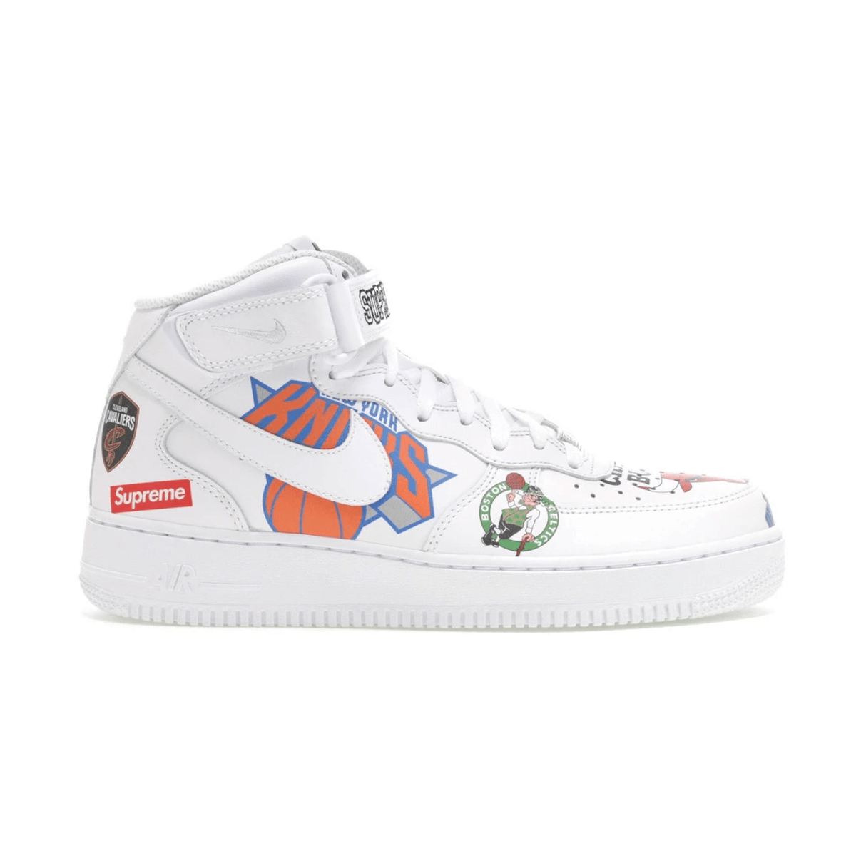 Nike Air Force 1 Mid Supreme NBA White — 36