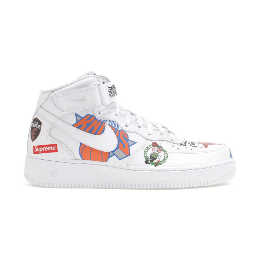 Nike Air Force 1 Mid Supreme NBA White — 36