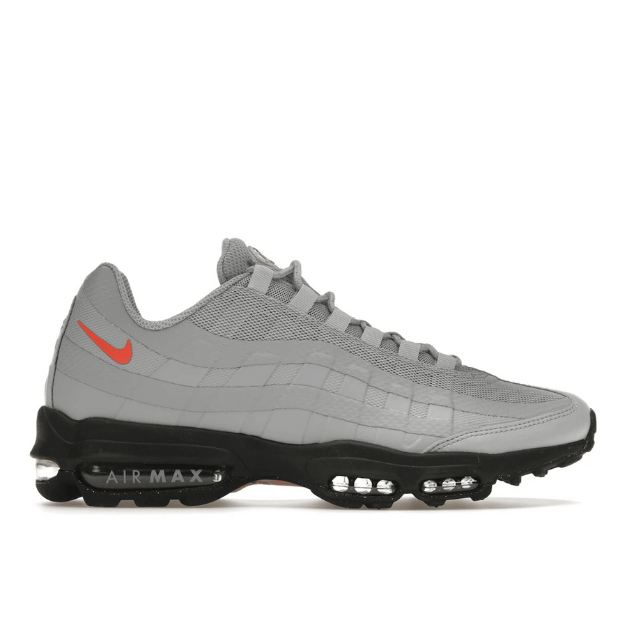 Nike Air Max 95 Ultra Wolf Gray Bright Crimson — 36