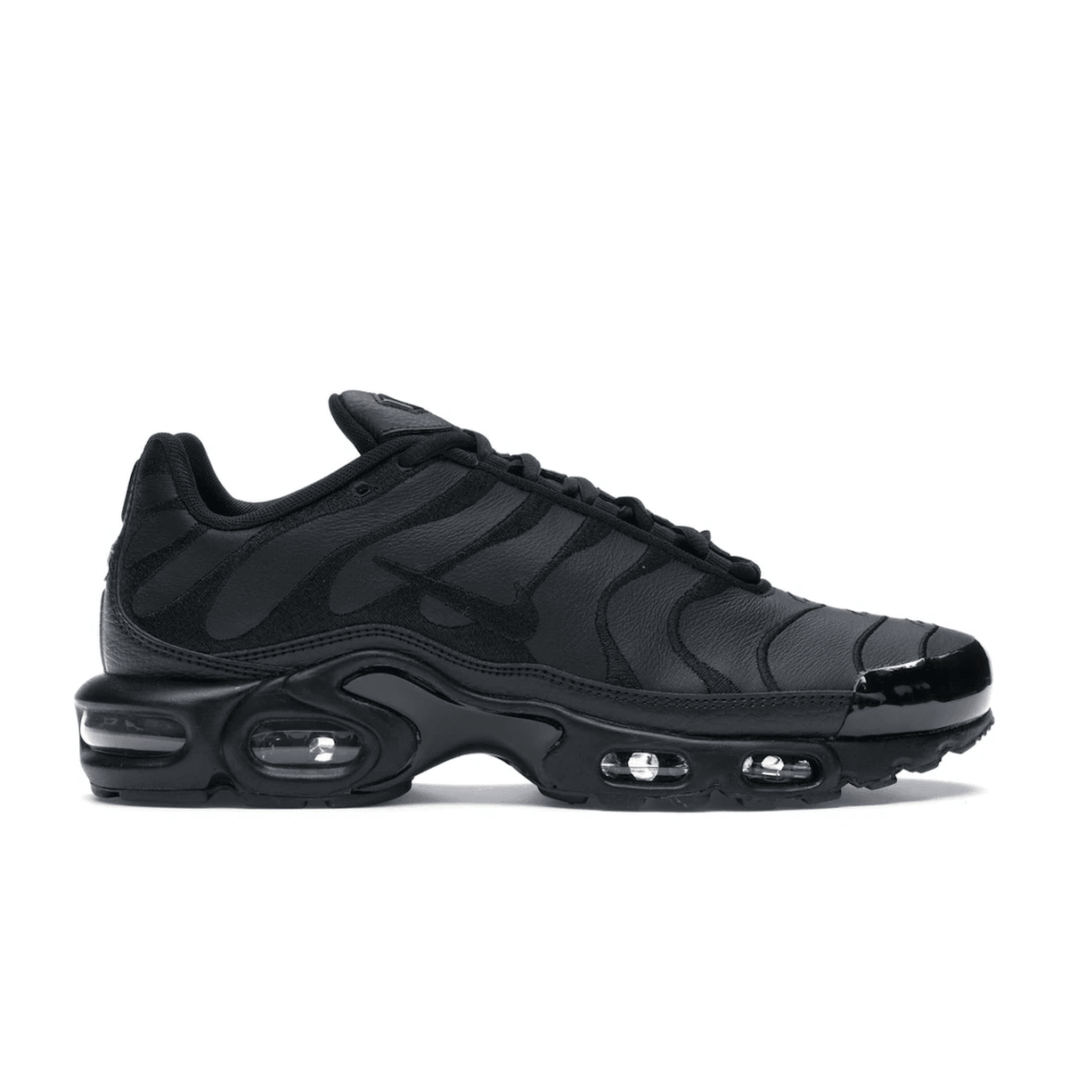 Nike Air Max Plus Triple Black Leather — 36