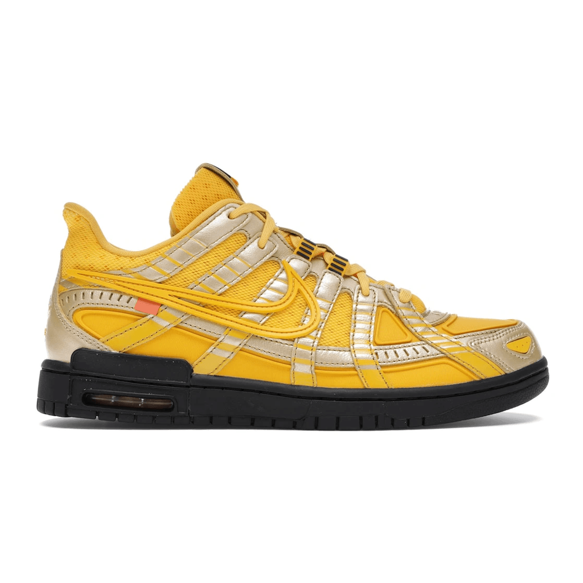 Nike Air Rubber Dunk Off-White University Gold — 36