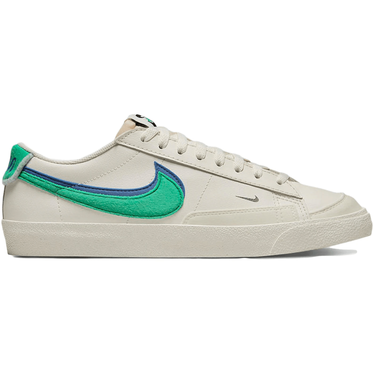 Nike Blazer Low 72 Double Swoosh Sail Green Blue — 36