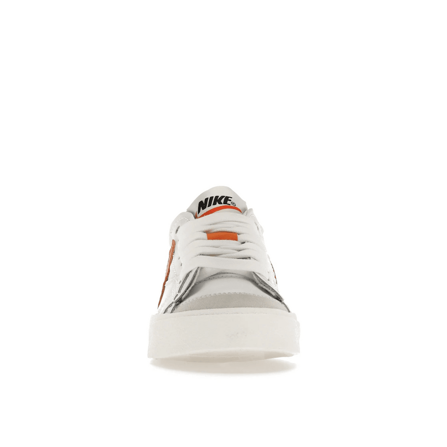Nike Blazer Low 77 Jumbo White Alpha Orange Sail — 36