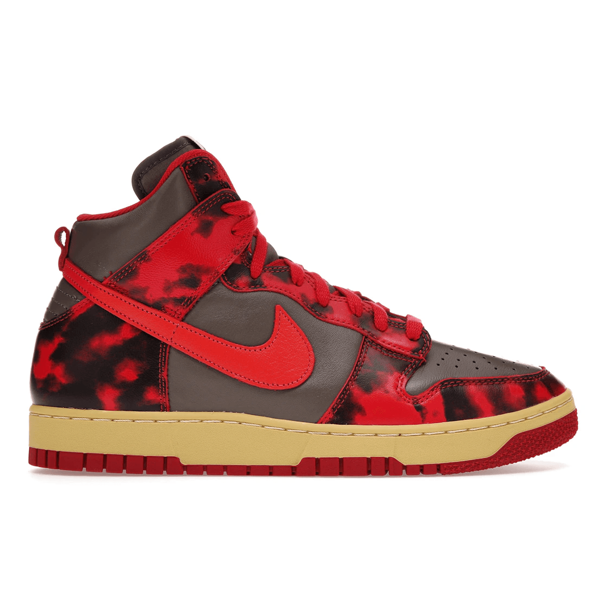 Nike Dunk High 1985 Red Acid Wash — 36
