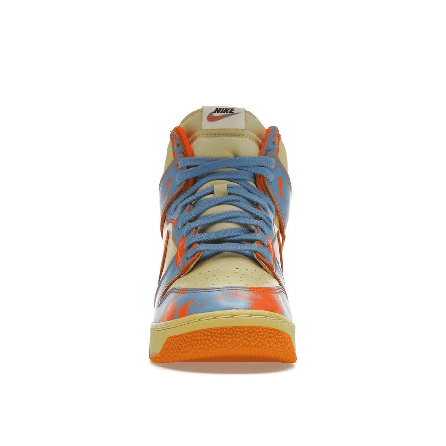 Nike Dunk High 1985 SP Orange Acid Wash — 36