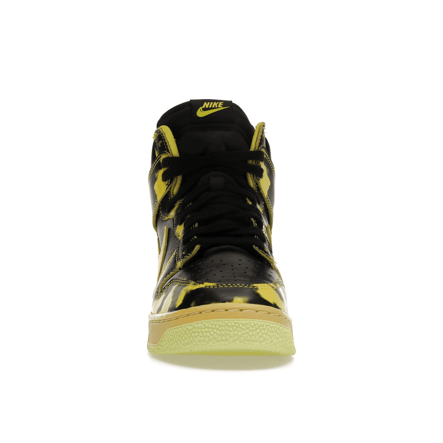 Nike Dunk High 1985 SP Yellow Acid Wash — 36