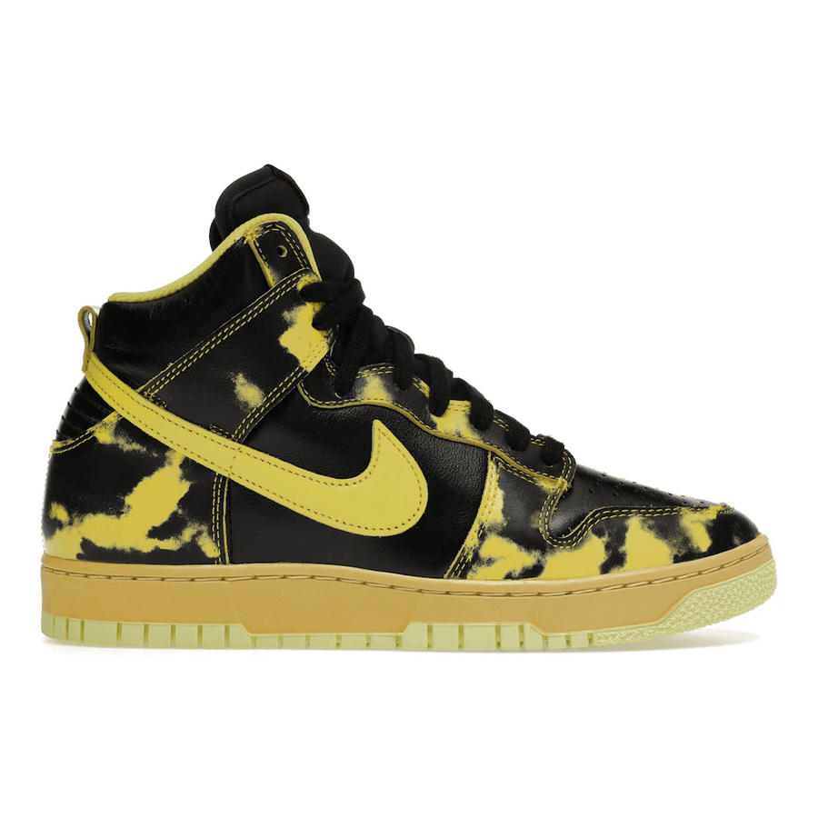 Nike Dunk High 1985 SP Yellow Acid Wash — 36
