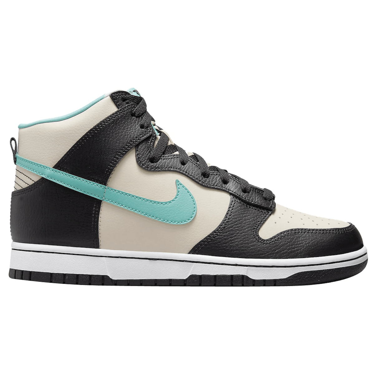 Nike Dunk High EMB Beige Black Washed Teal — 36
