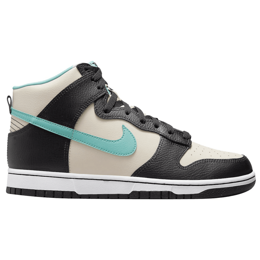 Nike Dunk High EMB Beige Black Washed Teal — 36