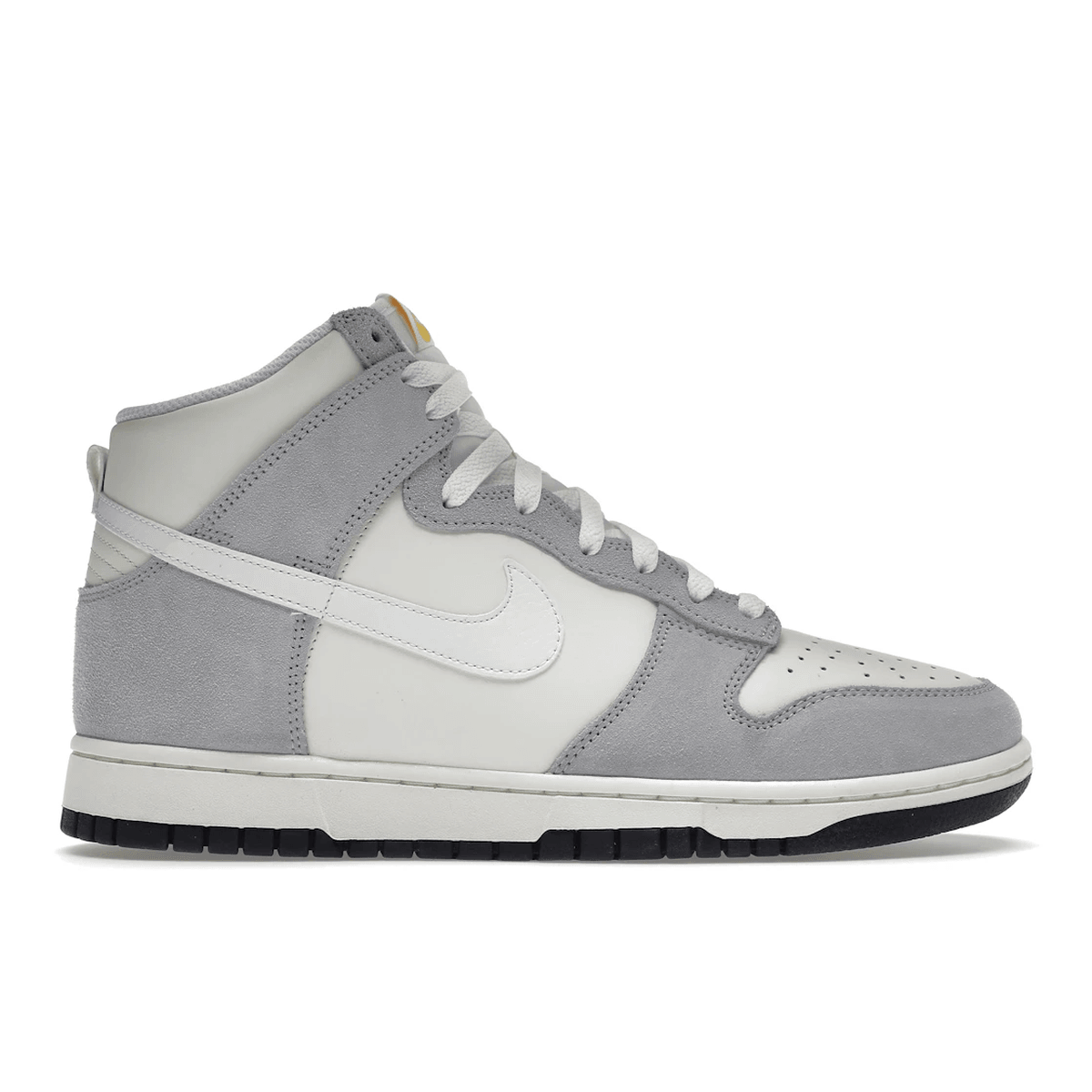Nike Dunk High Retro Sail Pure Platinum Black White — 36