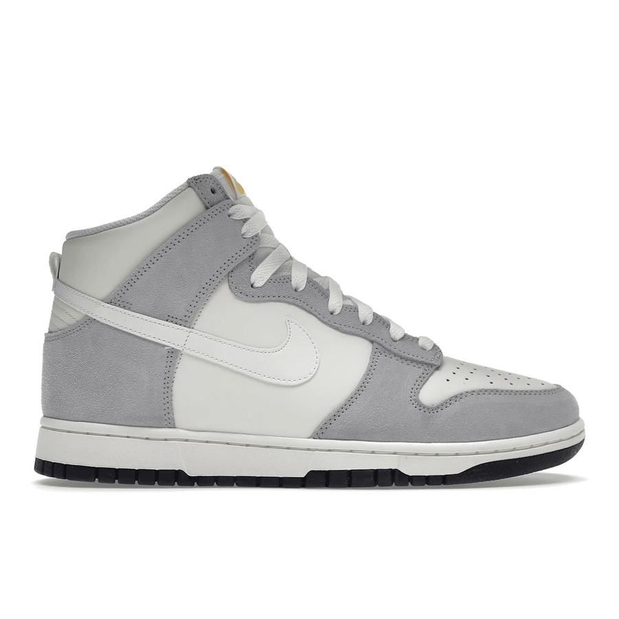 Nike Dunk High Retro Sail Pure Platinum Black White — 36