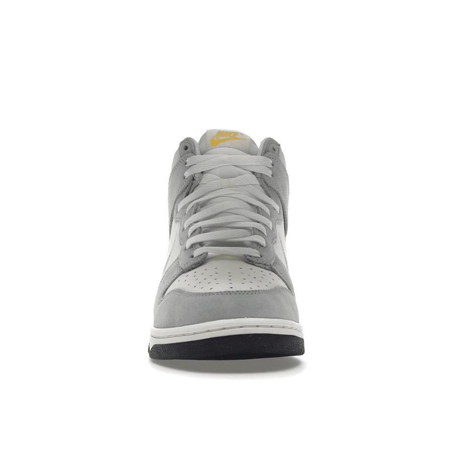 Nike Dunk High Retro Sail Pure Platinum Black White — 36