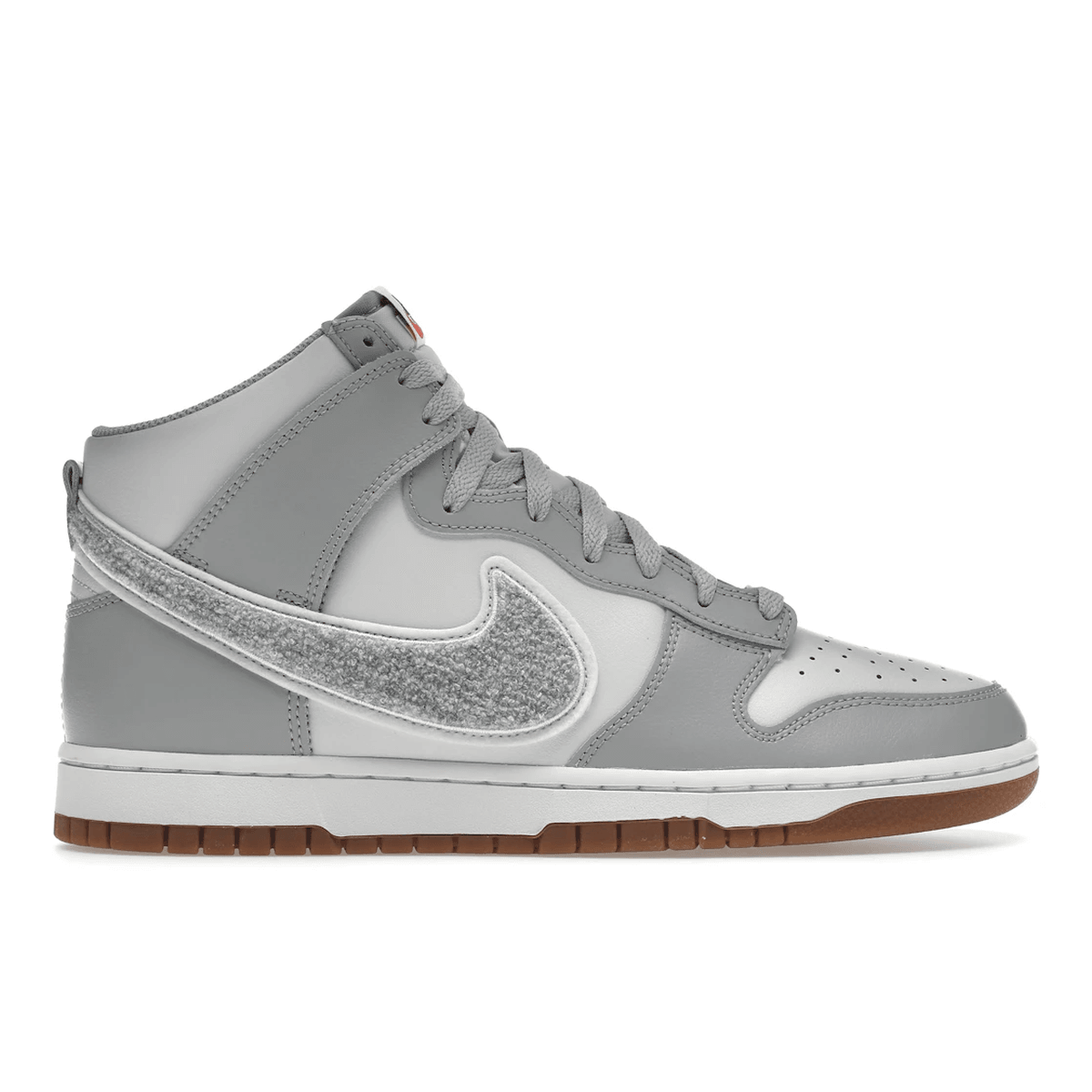 Nike Dunk High University Chenille Swoosh Light Smoke Grey — 36
