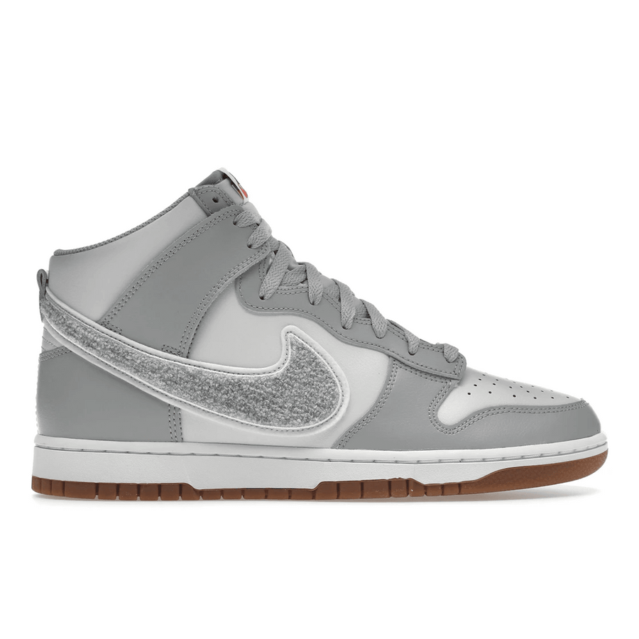 Nike Dunk High University Chenille Swoosh Light Smoke Grey — 36