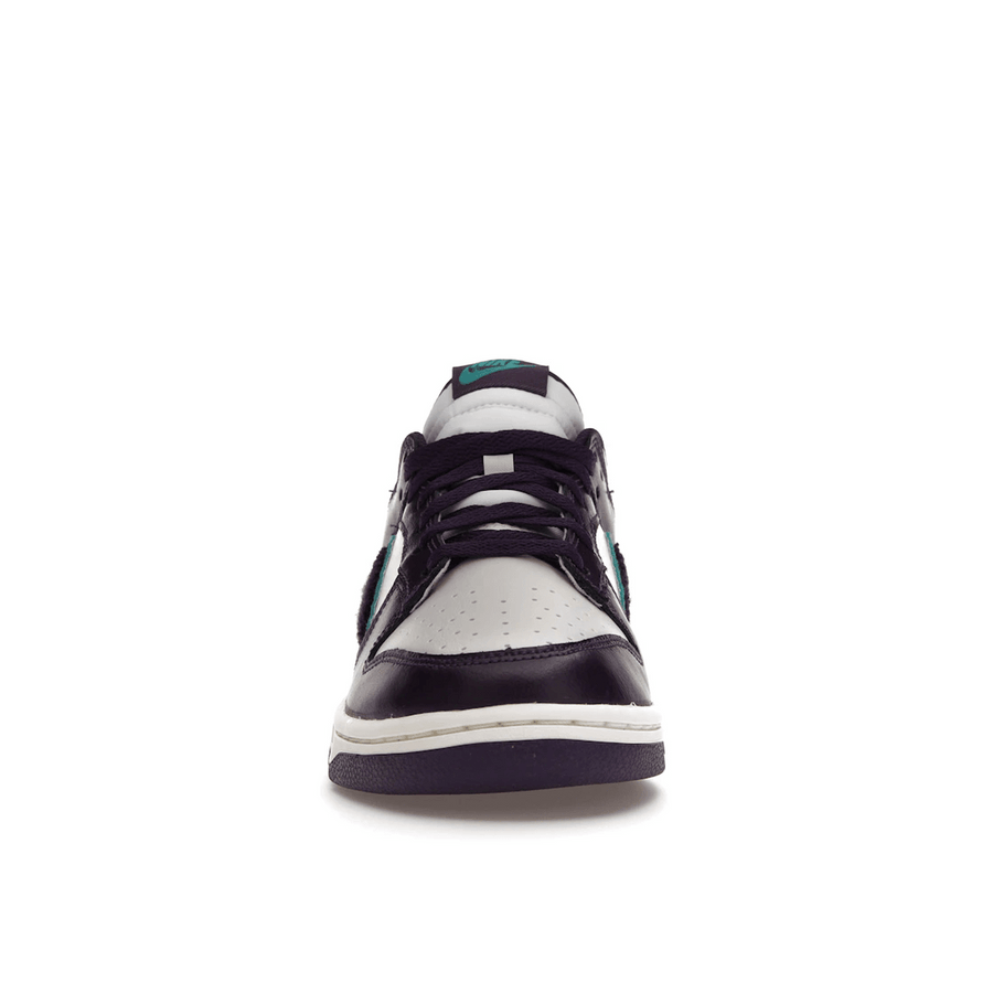 Nike Dunk Low Chenille Swoosh Sail Grand Purple — 36