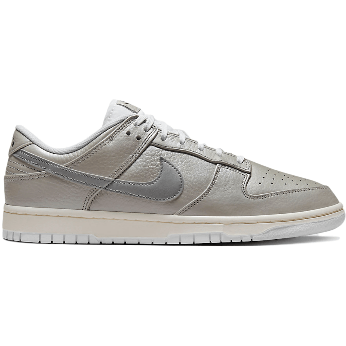 Nike Dunk Low Metallic Silver — 36