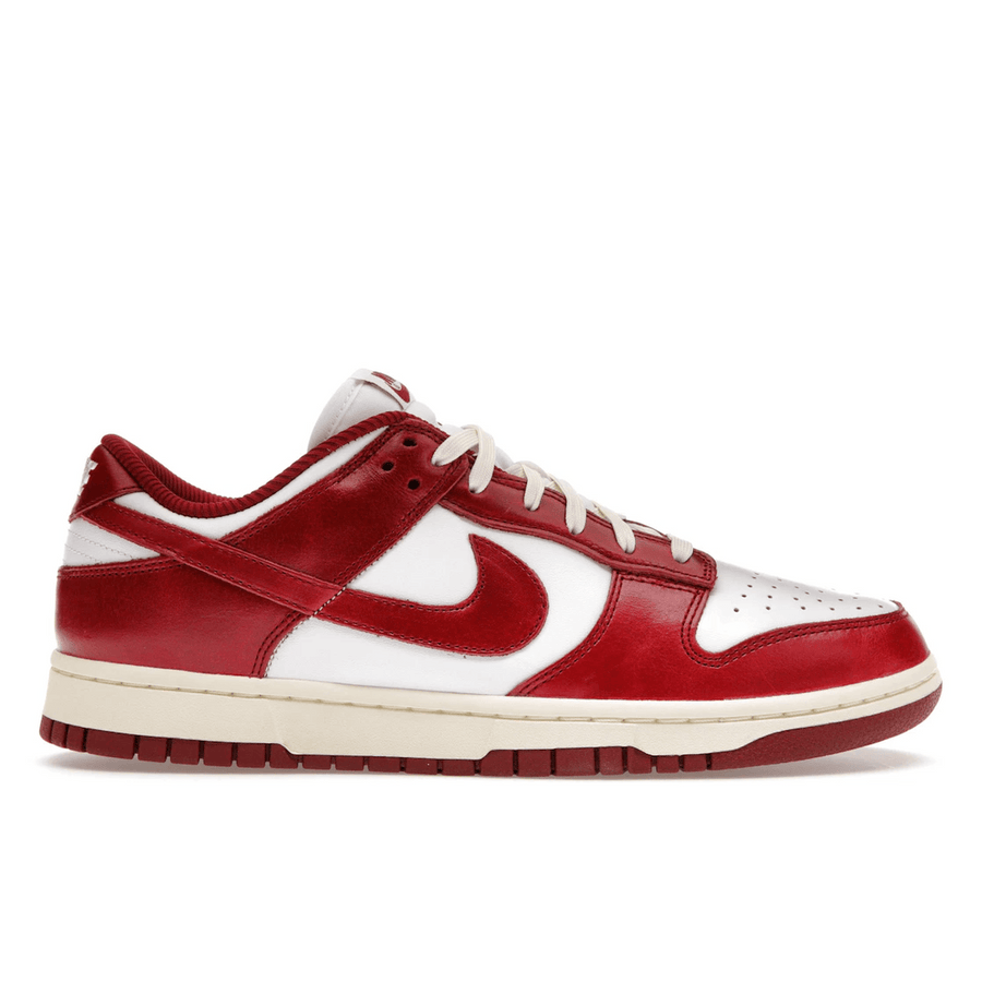 Nike Dunk Low PRM Vintage Team Red — 36